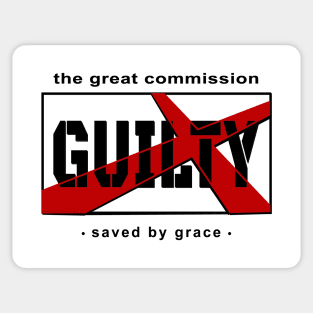 Guilty Saved By Grace Sticker